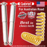 Rear Ultra Shocks + Raised King Coil Springs for Jeep JK Wrangler SWB 17" Wheels