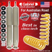 Front Gabriel Ultra LT Shocks + Raised King Springs for Jeep TJ Wrangler 96-07