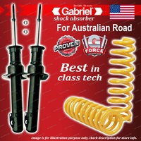 Front Gabriel Ultra Shocks + Raised 50-100KG King Springs for Jeep XH Commander