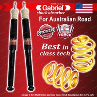 Rear Gabriel Ultra Shocks + Lowered King Coil Springs for Mazda 3 BK PETROL