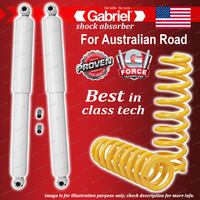 Rear Gabriel Ultra LT Shocks + Raised King Springs for Nissan Pathfinder D21