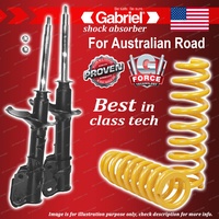 Front Gabriel Ultra Strut Shocks + Raised King Springs for Nissan Pathfinder R50
