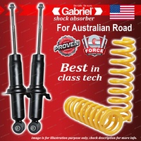 Front Gabriel Ultra Shocks + Raised King Springs for Nissan Pathfinder R51 3.0