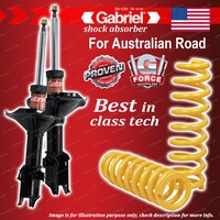 Front Gabriel Ultra Shocks + Raised King Springs for Subaru Impreza GC6 GC8 4WD