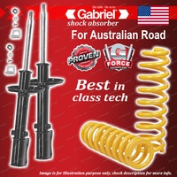 Rear Gabriel Ultra Strut Shocks STD King Coil Springs for Toyota Corolla AE80 82