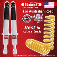 Front Gabriel Ultra Shocks + Raised King Springs for Toyota Prado 150 Series LWB