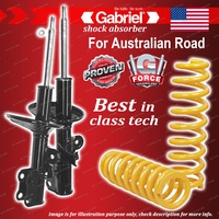 Front Gabriel Ultra Shocks + STD King Coil Springs for Toyota Tarago TCR10 RWD