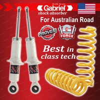 Front Gabriel Ultra Plus Shocks + Raised King Coils for Ford Everest UA 2.0L