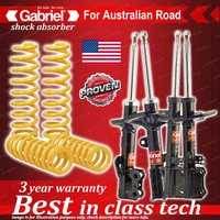 4 x STD Gabriel Shock + Coil Spring for Toyota Aurion GSV40R Sedan 7/06-3/12