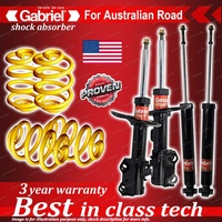4 x Lowered Gabriel Shock + Coil Spring for Toyota Corolla ZRE182R Hatchback