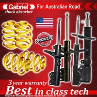 4 x Lowered Gabriel Shock + Coil Spring for Lexus Lexus ES300 MCV20R Sedan 96-01