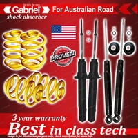 4 x Lowered Gabriel Shock + Coil Spring for Mitsubishi Galant HJ 4CYL 1993-11/94