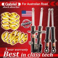 4 x Lowered Gabriel Shock + Coil Spring for Toyota Corolla ZZE122R Wagon 01-07