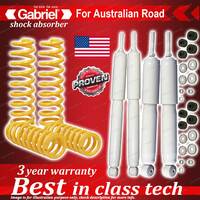 4 x Raised Gabriel Shock + Coil Spring for Toyota LandCruiser HDJ100 UZJ100 IFS