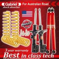 4 x Raised Gabriel Shock + Coil Spring for Holden Commodore VZ Ute Wagon 04-07
