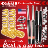 4 x STD Gabriel Shock + Coil Spring for Holden Commodore Ute VG 6CYL 8/90-7/93
