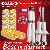 Front Rear Gabriel Shocks + STD King Coils for Nissan Patrol Y62 4WD 13-On