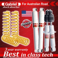 Front Rear Gabriel Shocks + Raised King Coils for Mitsubishi Challenger PB PC