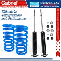 2 Front HD STD Gabriel Classic Shocks + Lovells Springs for Pontiac GTO LE Mans