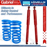 Rear Raised HD Gabriel Shocks + Lovells Springs for Nissan Pathfinder D21 88-92