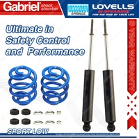 2 Front Sport Low Gabriel Guardian Shocks + Lovells Springs for Chevrolet Impala
