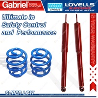 Rear Super Low Gabriel Guardian Shocks Coil Springs for Holden HQ HJ HX HZ Wagom