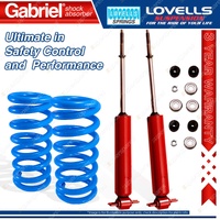 2 Front Gabriel Guardian Shocks + Lovells Springs for Mazda E Series E1600 E2000