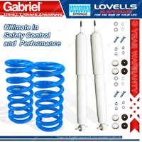2 Front STD Gabriel Ultra LT Shocks + Lovells Springs for Jeep Grand Cherokee WJ