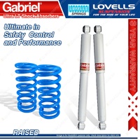 Rear Raised Gabriel Ultra LT Shocks + Lovells Springs for Ford Maverick DA Wagon