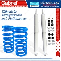 Rear Raised Gabriel Ultra LT Shocks Lovells Spring for Landcruiser FZJ HZJ80 105