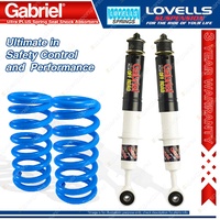 Front Gabriel Ultra PLUS Shocks + Lovells Springs for Toyota Landcruiser VDJ200