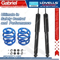 Front Sport Low Gabriel Ultra Shocks + Lovells Springs for Jaguar XJ12 XJS H.E.