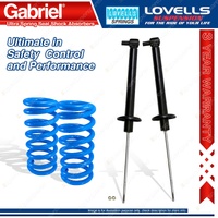 Rear HD STD Gabriel Ultra Shocks + Lovells Springs for Audi A4 B5 1.8 2.6 2.8L