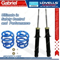 Front Sport Low Gabriel Ultra Shocks + Lovells Springs for Hyundai Sonata EF V6