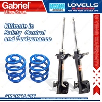 Rear Sport Low Gabriel Shocks Lovells Springs for Subaru Impreza GG9 GGA GGE GGG