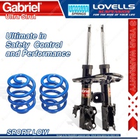 Front Sport Low Gabriel Ultra Shock Lovells Spring for Toyota Corolla ZRE152 153
