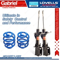 Front Sport Low Gabriel Ultra Shocks Lovells Springs for Mercedes Benz Vito 638