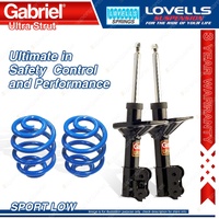 Front Sport Low Gabriel Ultra Shocks + Coil Springs for Ford Telstar AT AV 92-96