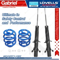 Front Sport Low Gabriel Ultra Shock Lovells Spring for Honda Prelude BA8 BB 1 2