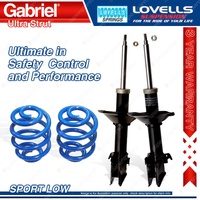 Front Sport Low Gabriel Ultra Shocks Lovells Springs for Subaru Impreza GG9 GGA