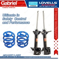 Rear Sport Low Gabriel Ultra Shocks + Lovells Springs for Subaru Impreza GD9 GDA