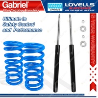 2 Front Gabriel Cartridge Shocks + Lovells Springs for Volvo 260 262 264 265