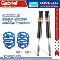 Front Sport Low Gabriel Cartridge Shocks Lovells Springs for Holden Apollo JK JL