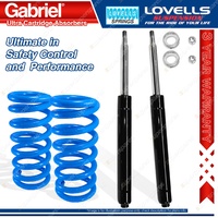 2 Front Gabriel Cartridge Shocks + Lovells Springs for Toyota Celica ST184 ST185