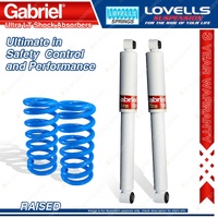 Rear Raised HD Gabriel Ultra LT Shocks + Springs for Mitsubishi Challenger PA