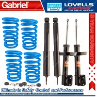 Front Rear STD Gabriel Ultra Shocks + Coil Springs for Holden Barina SB GSi