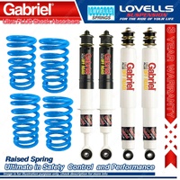 F + R Raised HD Gabriel Ultra PLUS Shocks Coil Springs for Landcruiser UZJ200