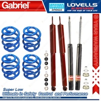 F+R Super Low Gabriel Shocks Coil Springs for Commodore VN VP V6 excl HD