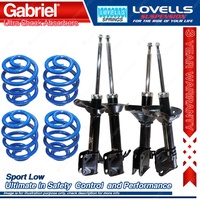 F + R Sport Low Gabriel Ultra Shocks Coil Springs for Subaru Impreza GG9 GGA GGE