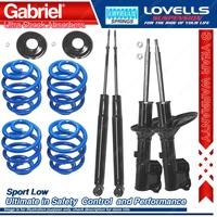 F+R Sport Low Gabriel Ultra Shock Coil Spring for Mitsubishi Lancer CC Hatchback